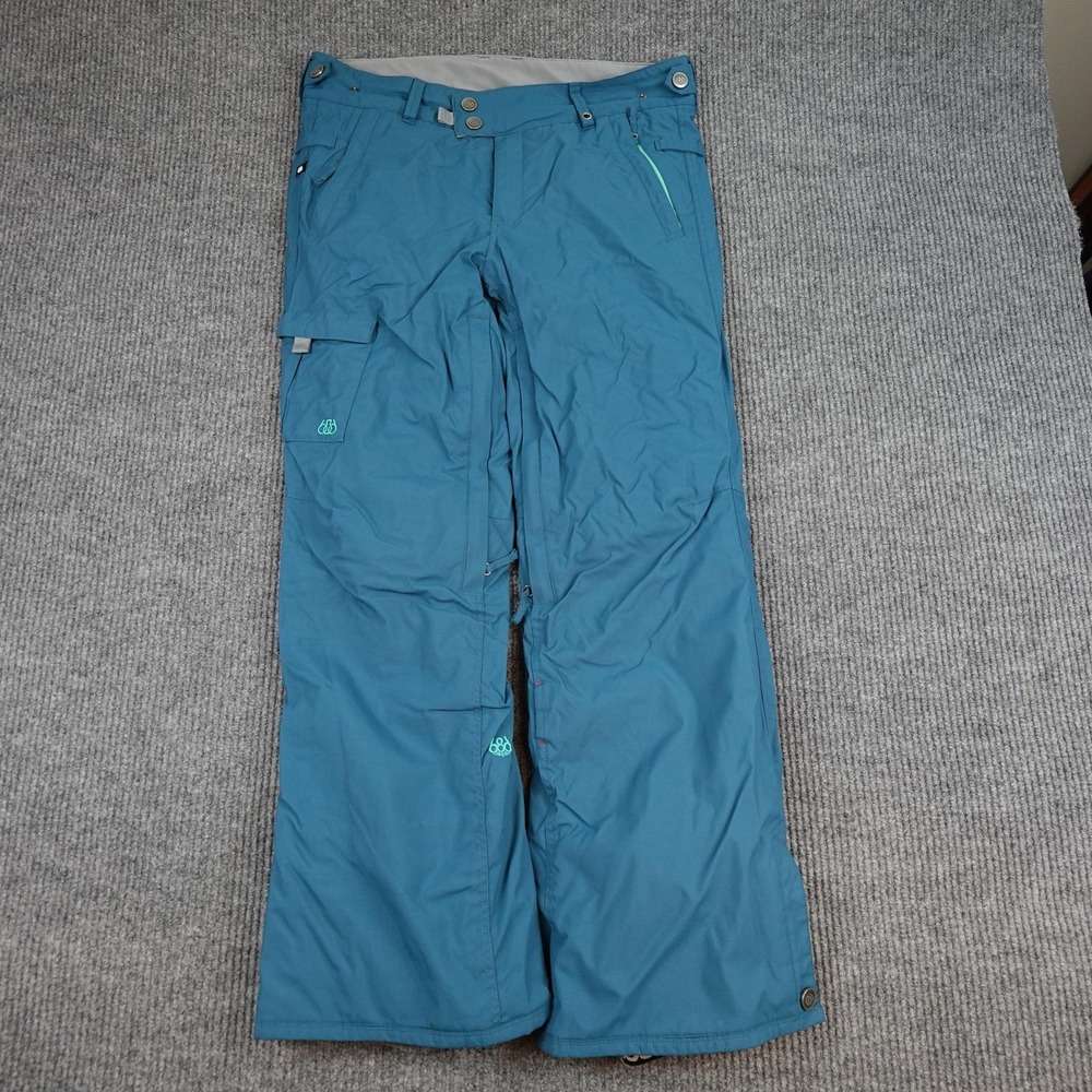 686 Mannual Steady Snow Pants Womens Large Blue Insulated Waterproof Ski